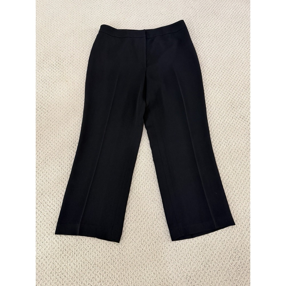 talbots women black dress pants size 14